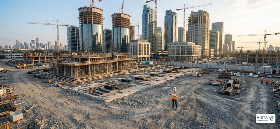 Edificios habitacionales en construcción